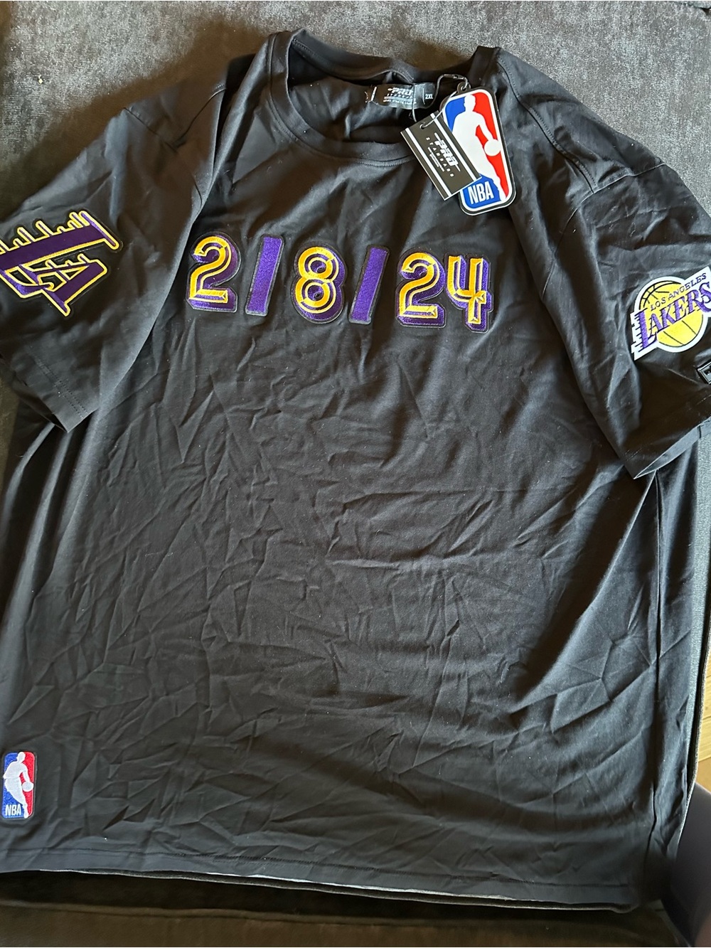 NWT Limited Edition Authentic Kobe Mamba LA Lakers Black Tee Pro Standard 2XL